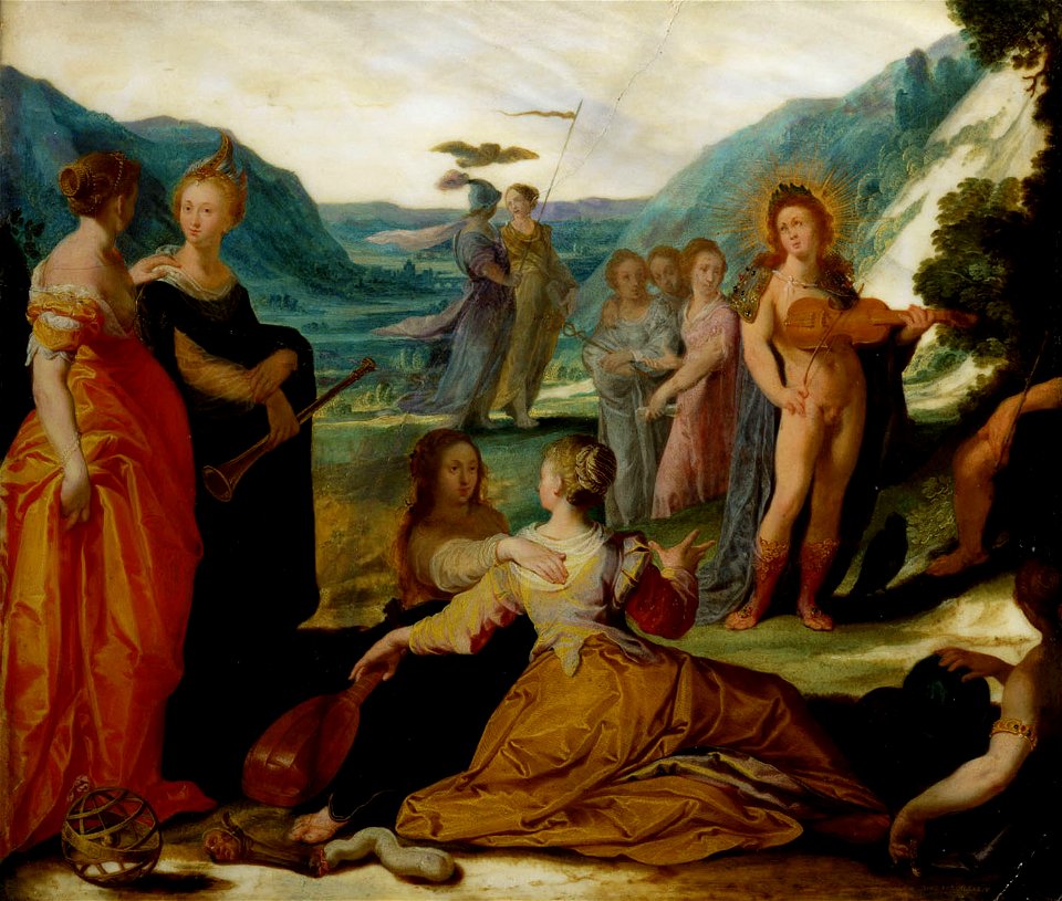 Bartholomäus Spranger - Apollo und die Musen - GG 1119 - Kunsthistorisches Museum