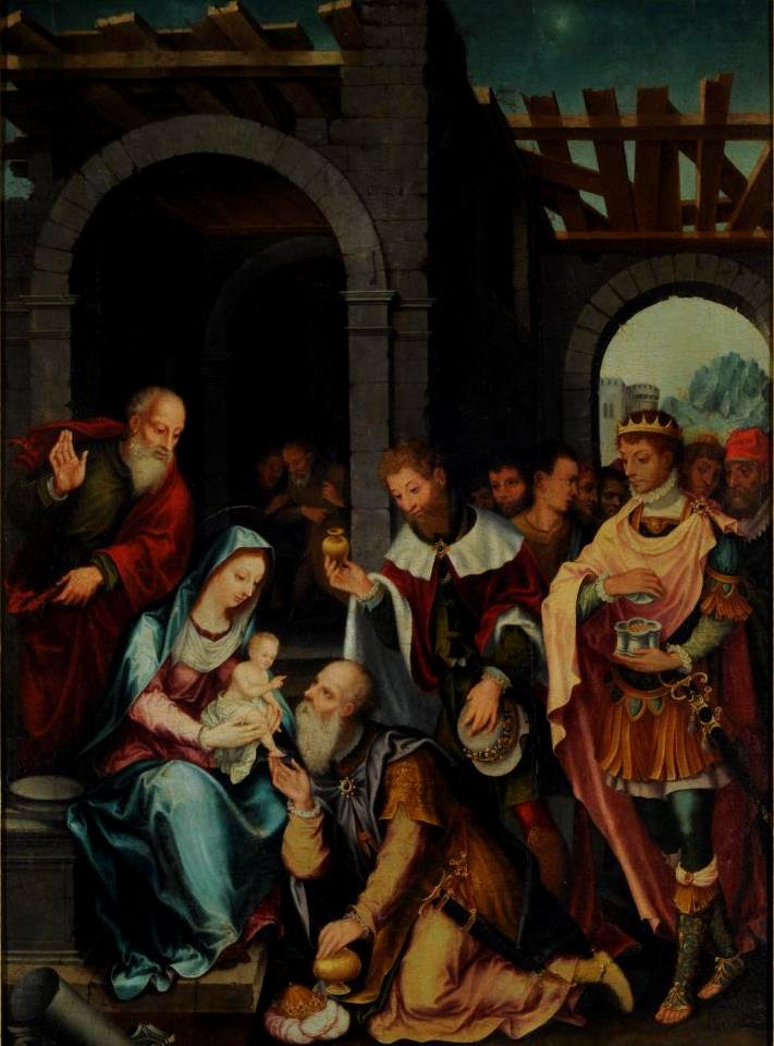 Bartholomäus Bruyn - Adoración de los Reyes Magos