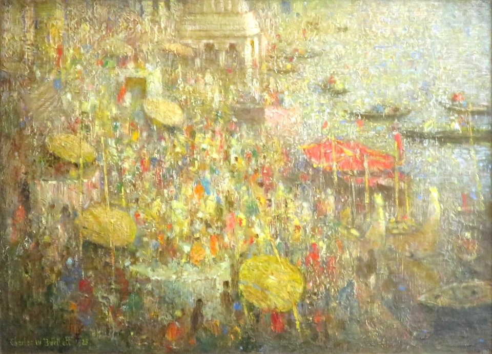 'Benares' (No. 2), oil on canvas by Charles W. Bartlett