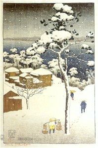 'Negishi -Japan-, woodblock print by Charles W. Bartlett, 1916, Honolulu Academy of Arts