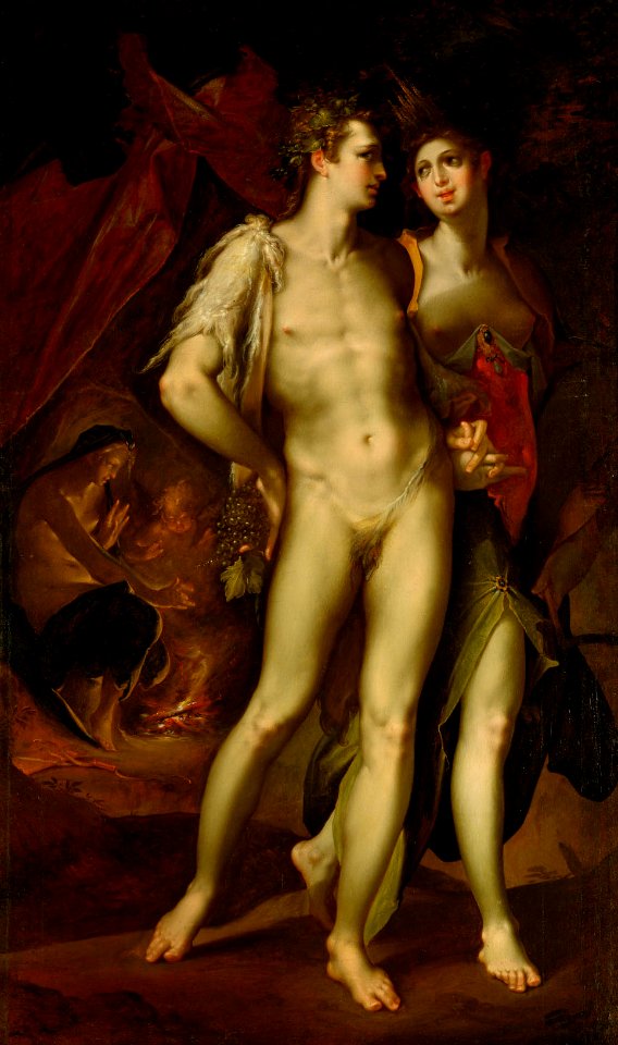 Bartholomäus Spranger, , Kunsthistorisches Museum Wien, Gemäldegalerie - Sine Cerere et Baccho friget Venus” - GG 2435 - Kunsthistorisches Museum