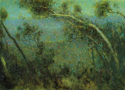 'Twilight on Tantalus', oil on canvas painting by Charles W. Bartlett