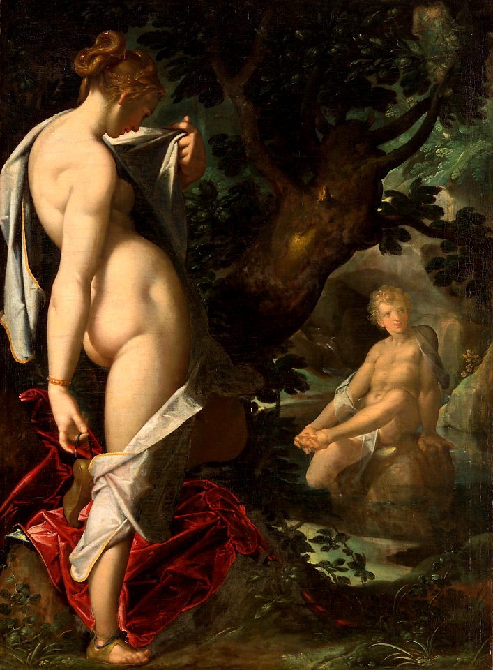 Bartholomäus Spranger, , Kunsthistorisches Museum Wien, Gemäldegalerie - Hermaphroditus und die Nymphe Salmacis - GG 2614 - Kunsthistorisches Museum