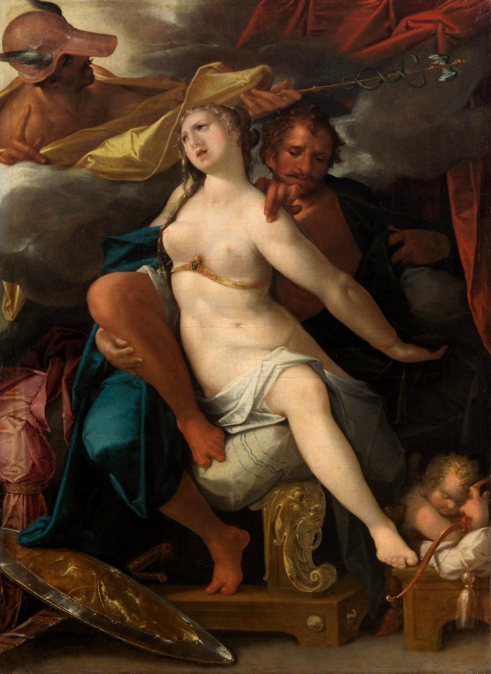 Bartholomäus Spranger, , Kunsthistorisches Museum Wien, Gemäldegalerie - Venus und Mars, von Merkur gewarnt - GG 1097 - Kunsthistorisches Museum
