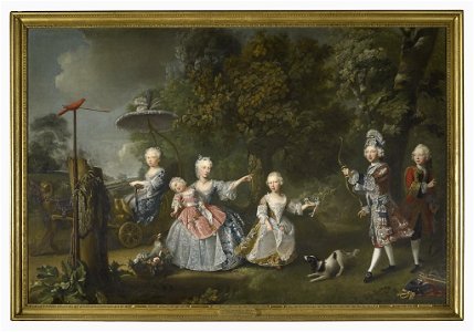 Barthélemy du Pan (1712-63) - The Children of Frederick, Prince of Wales - RCIN 403400 - Royal Collection