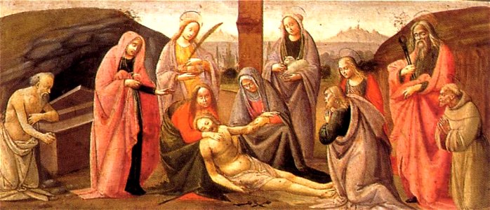 Bartolomeo Di Giovanni - Predella - Deposition - WGA01347