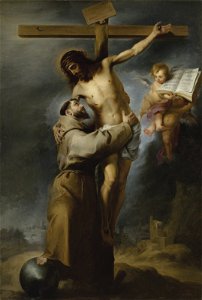 Bartolome esteban murillo saint francis embracing christ on the cross115516)