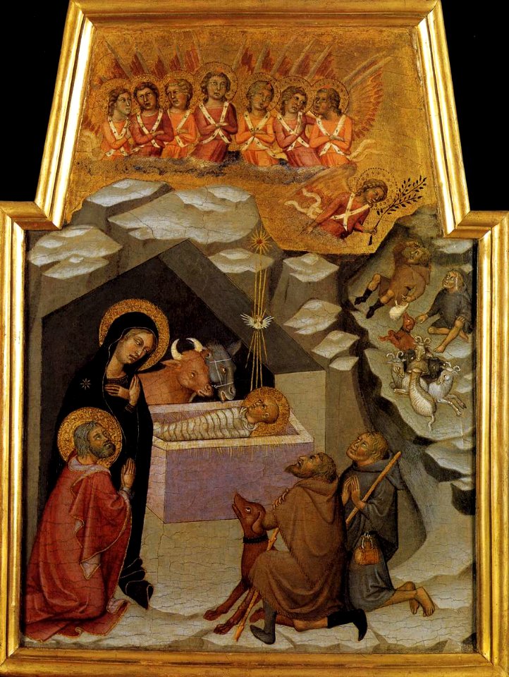 Bartolo di Fredi - Nativity and Adoration of the Shepherds - WGA01326