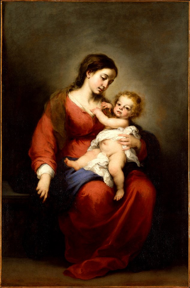 Bartolome murillo-virgen con niño-met