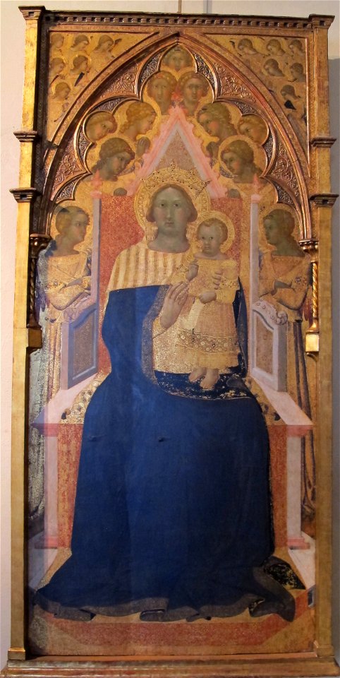Bartolomeo bulgarini, madonna col bambino e due angeli, da s. m. della scala