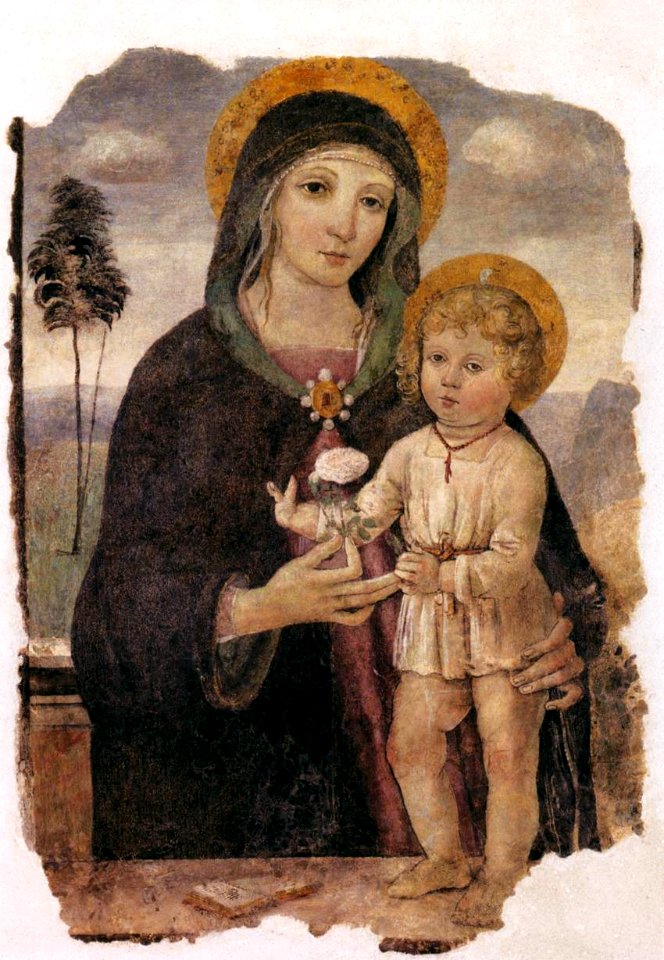 Bartolomeo Caporali - Virgin and Child - WGA04052