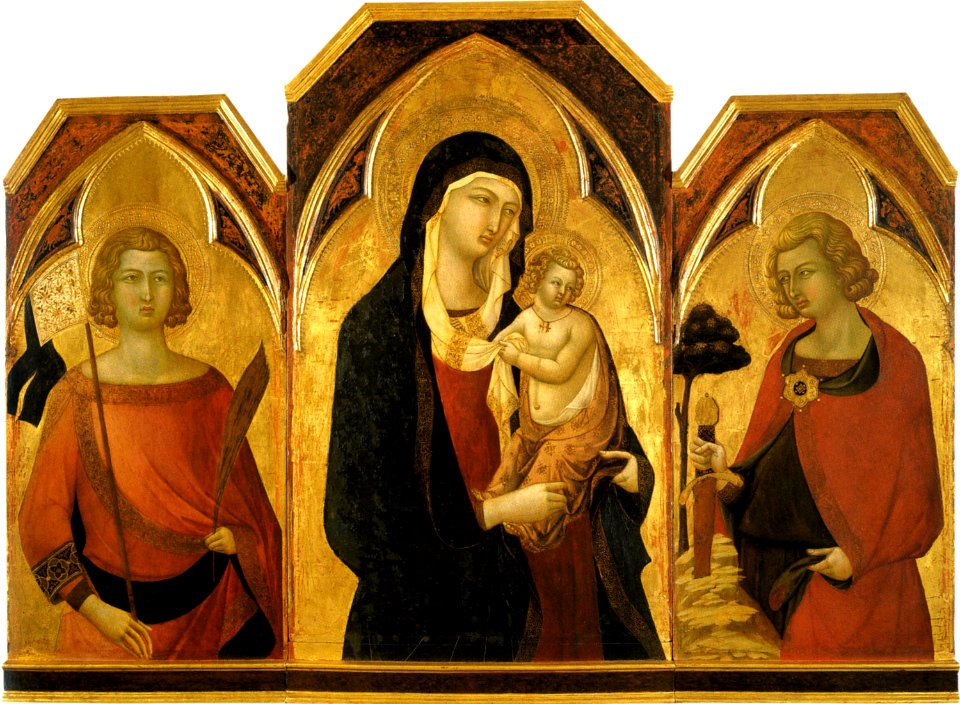 Bartolomeo Bulgarini. The-madonna-and-child-with-saints. about 1335. Siena, Pinacoteca Nazionale