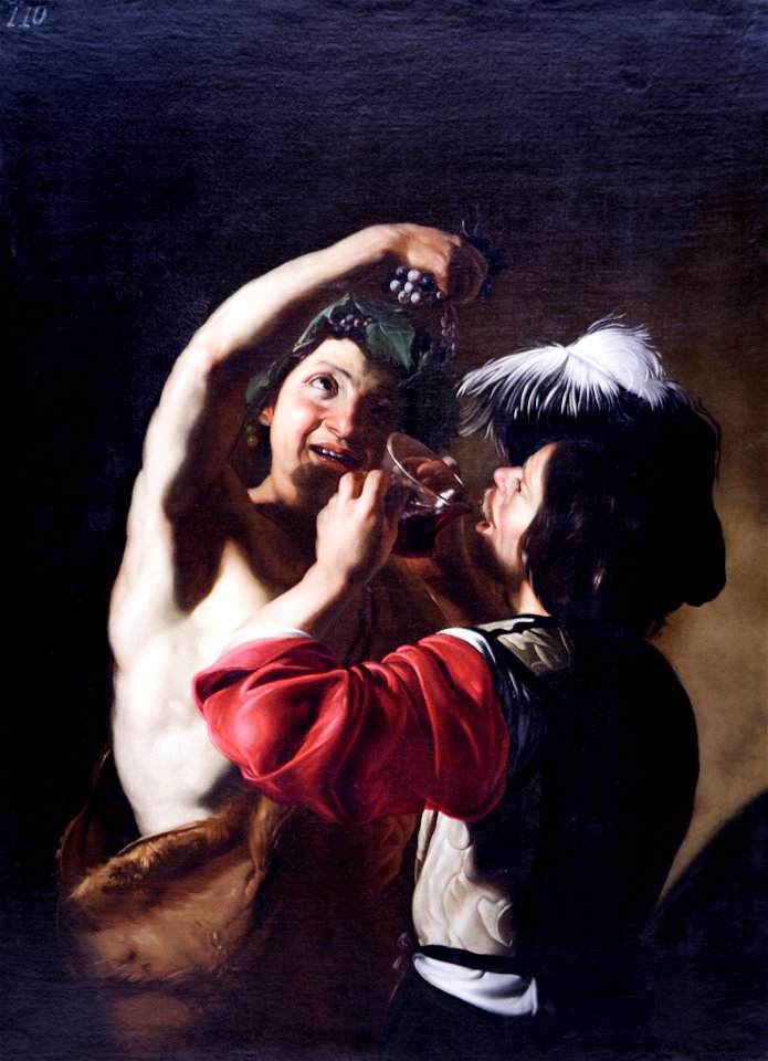 Bartolomeo Manfredi - Bacchus et un buveur