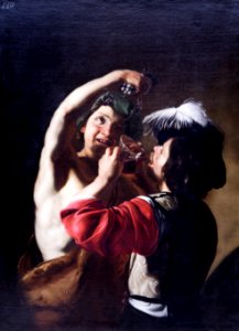 Bartolomeo Manfredi - Bacchus et un buveur