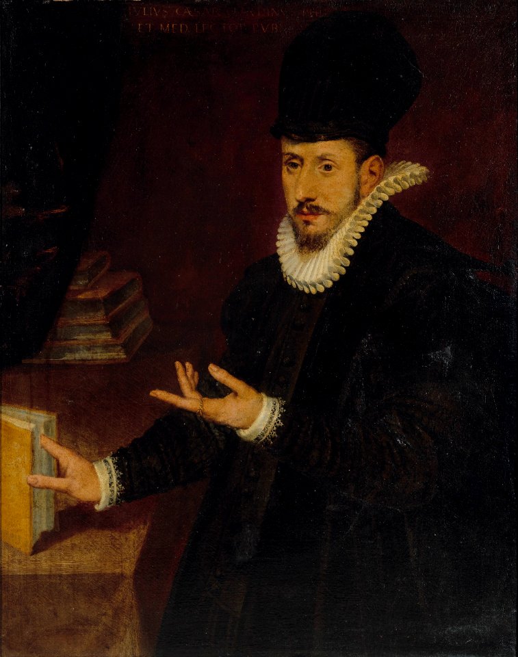 Bartolomeo passerotti portrait of a scholar three-quarter-length befor072842)