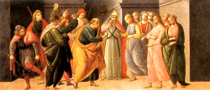 Bartolomeo Di Giovanni - Predella - Marriage of Mary - WGA01346