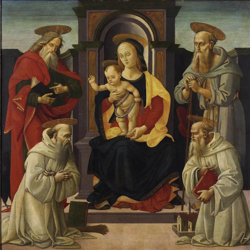 Bartolomeo di Giovanni - Madonna and Child Enthroned with Saints 2011 CKS 08007 0020