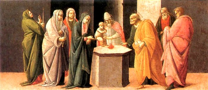 Bartolomeo Di Giovanni - Predella - Presentation at the Temple - WGA01348