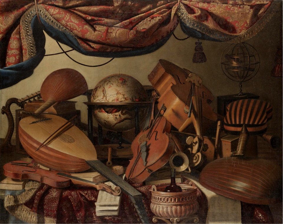 Bartolomeo Bettera - A Still Life with Musical Instuments