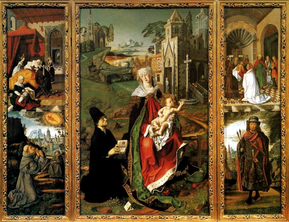 Bartolomé Bermejo - Retable of the Virgin of Montserrat - WGA01962