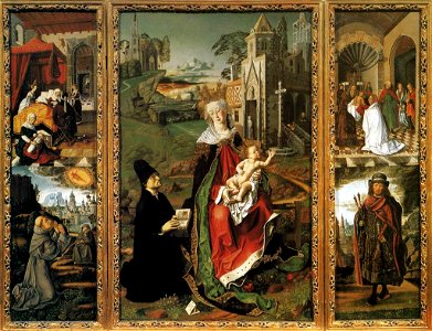 Bartolomé Bermejo - Retable of the Virgin of Montserrat - WGA01962