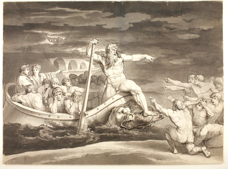 Bartolomeo Pinelli - Charon's Boat