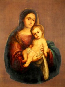 Bartolomé Esteban Murillo (1617-1682) (after) - Virgin and Child - WAG 1352 - Walker Art Gallery. Free illustration for personal and commercial use.