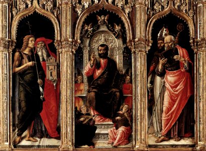 Bartolomeo Vivarini, pala di san marco 03