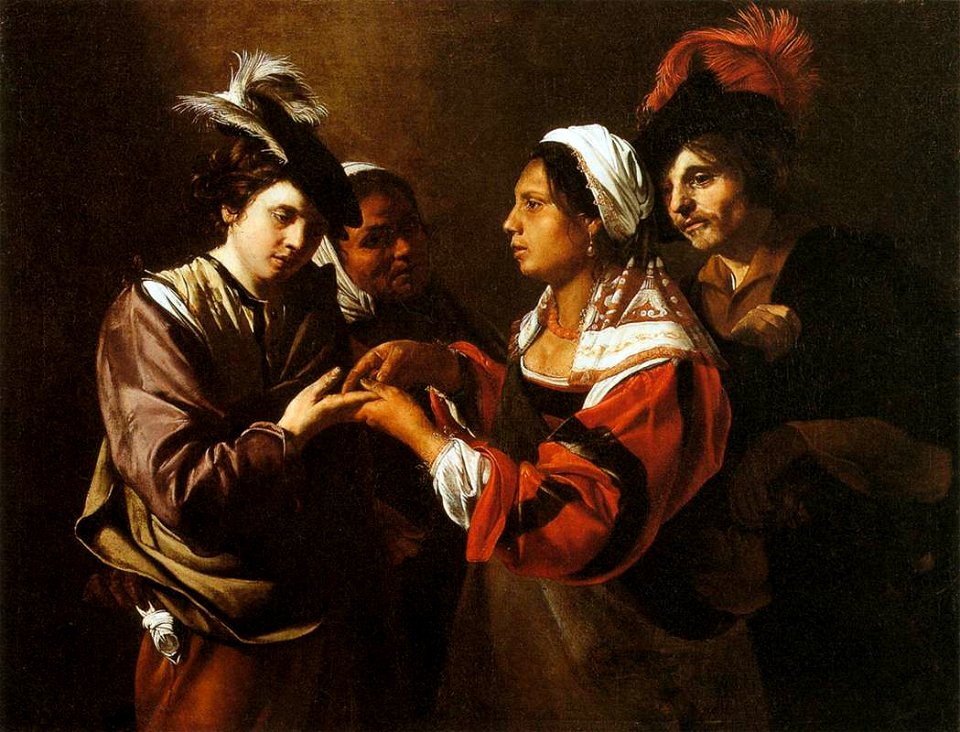 Bartolomeo Manfredi - Gypsy Fortune Teller - WGA13926