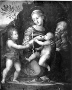 Fra Bartolomeo - Holy Family with St John - Google Art Project. Free illustration for personal and commercial use.