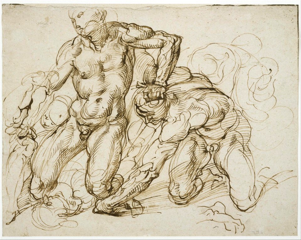 Bartolommeo Passarotti - Male Nudes Fighting - Google Art Project