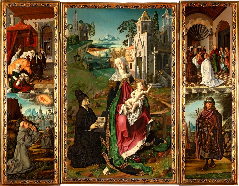 Bartolomé Bermejo - Retablo della vergine di Montserrat