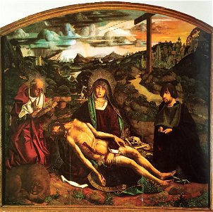 Bartolomé Bermejo - Pietà of Canon Luis Desplá - WGA01963