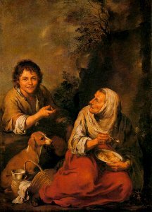 Bartolomé Esteban Perez Murillo - Old Woman and Boy - WGA16367