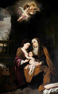Bartolomé Esteban Murillo (1617-1682) (after) - The Madonna and Child with Saint Anne - 1298174 - National Trust