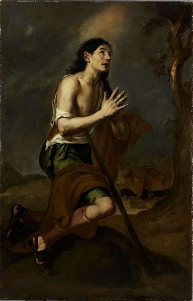 Bartolomé Esteban Murillo - The Prodigal Son Among the Swine - LA1791 - Hispanic Society of America