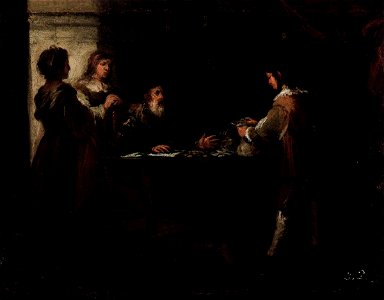 Bartolomé Esteban Perez Murillo - The Prodigal Son Receives His Rightful Inheritance - WGA16365. Free illustration for personal and commercial use.