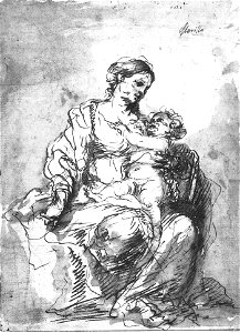 Bartolomé Esteban Perez Murillo - Virgin and Child - WGA16397