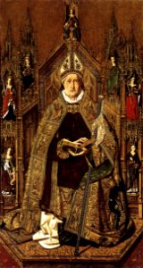 Bartolomé Bermejo - St Dominic Enthroned in Glory - WGA1961