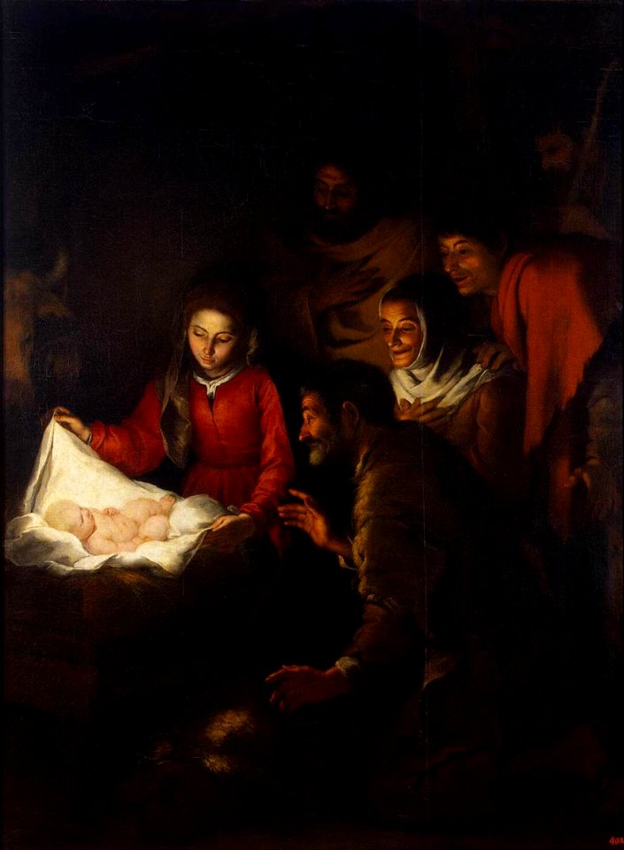 Bartolomé Esteban Perez Murillo - Adoration of the Shepherds - WGA16354