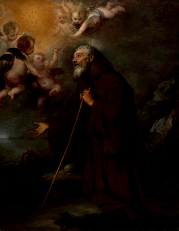 Bartolomé Esteban Murillo (Spanish - The Vision of Saint Francis of Paola - Google Art Project