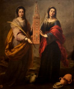 Bartolomé Murillo (1617-1682) - De heiligen Justa en Rufina - Sevilla Bellas Artes 22-03-2011 11-44-34