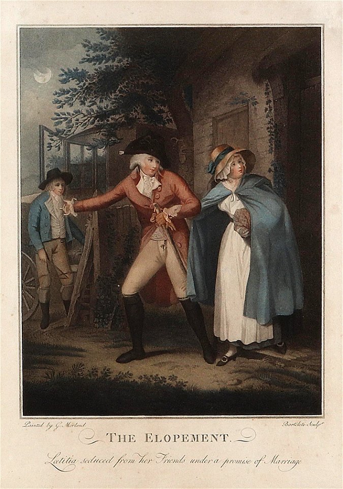 Bartolozzi after Morland The Elopement