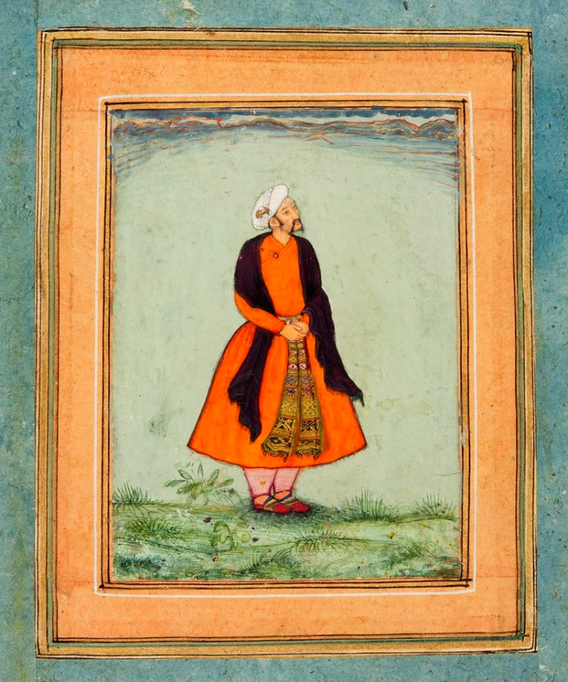 Basawan - Courtier Awaiting Akbar's Command - 2009.202.55 - Arthur M. Sackler Museum