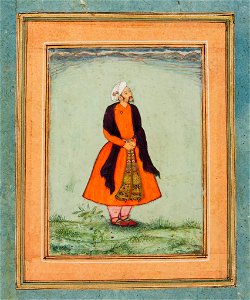 Basawan - Courtier Awaiting Akbar's Command - 2009.202.55 - Arthur M. Sackler Museum