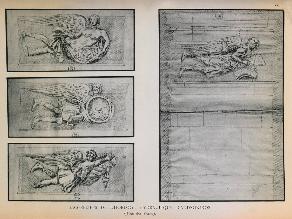 Bas-reliefs de l'Horloge hydraulique d'Andronikos (Tour des Vents) - Omont Henri Auguste - 1898