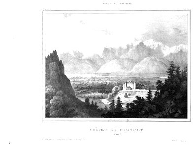 1405 album dauphiné, Chateau de Craponot, by VC