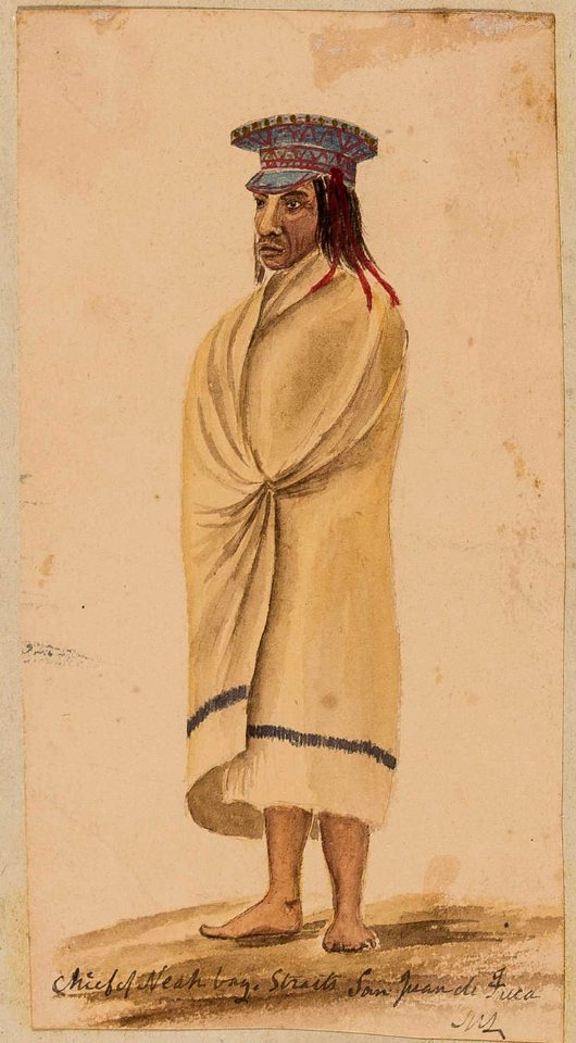 14085-2 7 Vancouver Island, Chief of Neah Bay, Strait of Juan de Fuca (cropped)