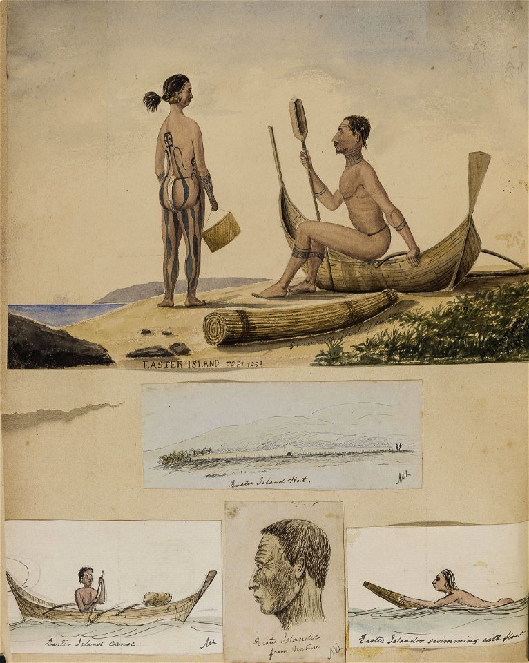 14085-2 3 Easter Island 1853