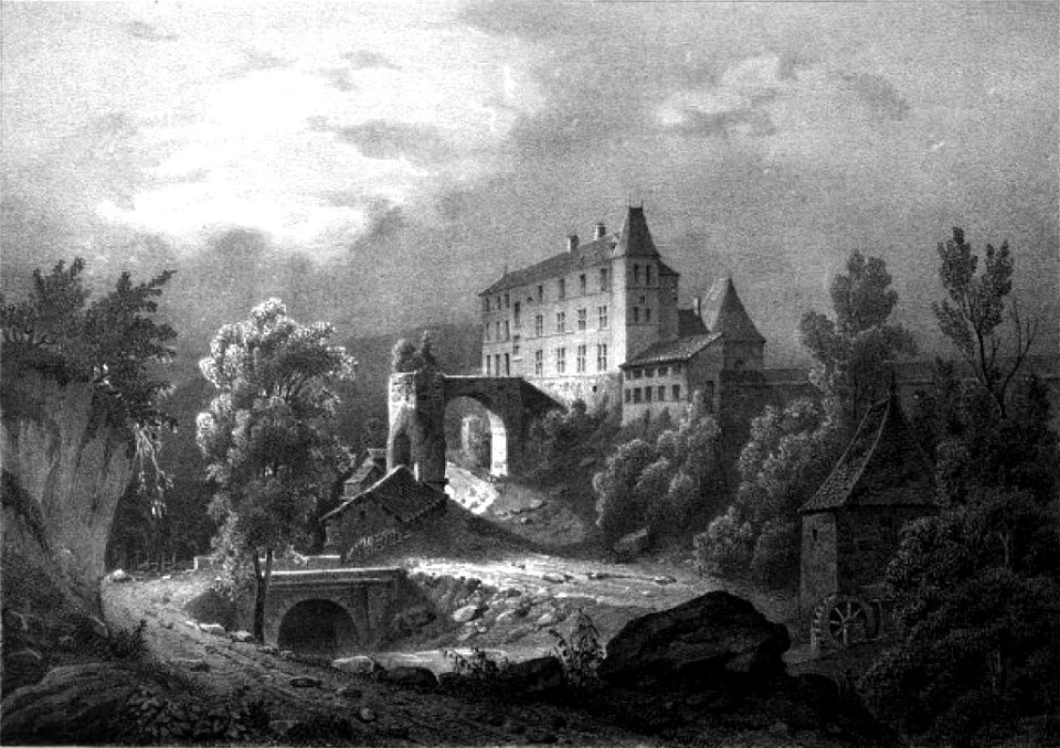 1436 album dauphiné, chateau d Alivet, près de , by VC cropped